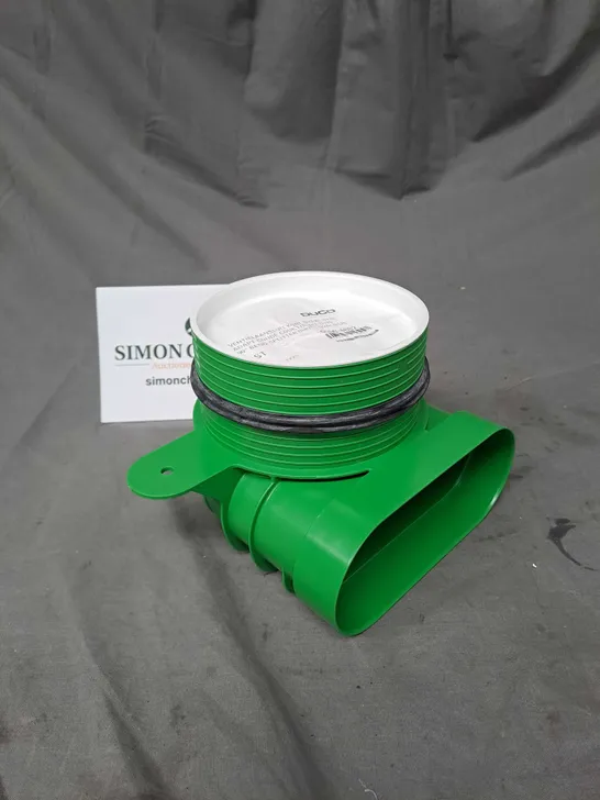 BOX OF APPROX 8 DUCO DUCOFLEX VALVE CONNECTION HOOK SHORT LONG OVAL D125 IN GREEN