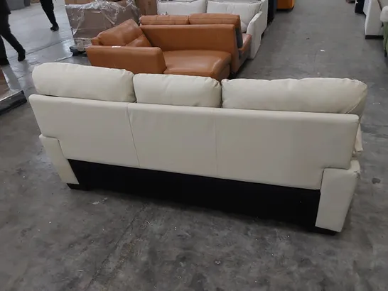 DESIGNER LEATHER 3 SEATER SOFA 