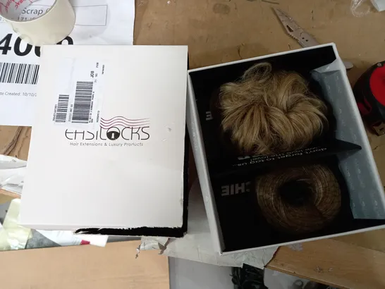 EASILOCKS SET OF 2 SCRUNCHIES- PEARL/OAK