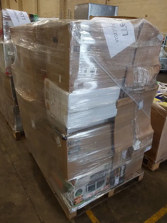 PALLET OF APPROXIMATELY 35 UNPROCESSED RAW RETURN HOUSEHOLD AND ELECTRICAL GOODS TO INCLUDE;