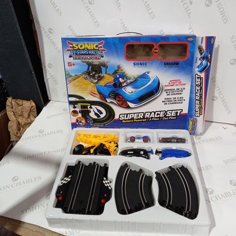 BOXED SONIC ALL STARS RACING TRANSFORMED SUPER RACE SET