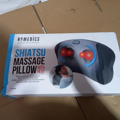 HOMEDICS SHIATSU MASSAGER PILLOW WITH HEAT 