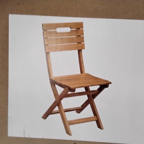 BOXED DENIA OUTDOOR WOODEN CHAIR 