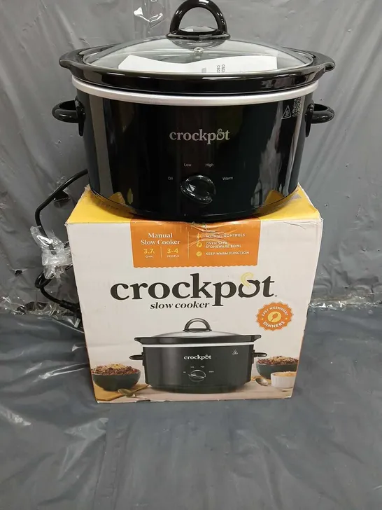 BOXED CROCKPOT MANUAL SLOW COOKER 3.7L RRP £24