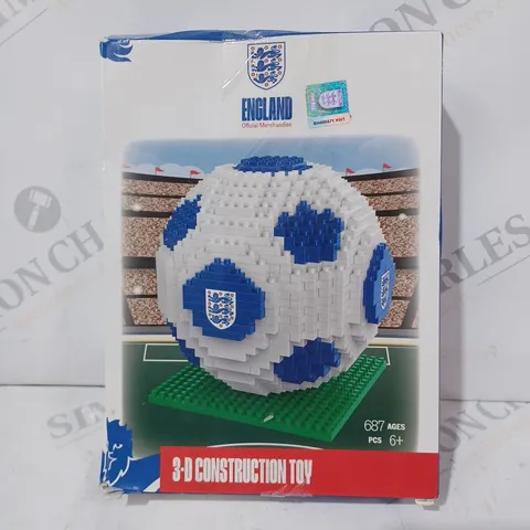 BOXED ENGLAND OFFICIAL MERCHANDISE 3D CONSTRUCTION TOY