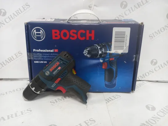 BOSCH PROFESSIONAL CORDLESS IMPACT DRILL/DRIVER 12-15V