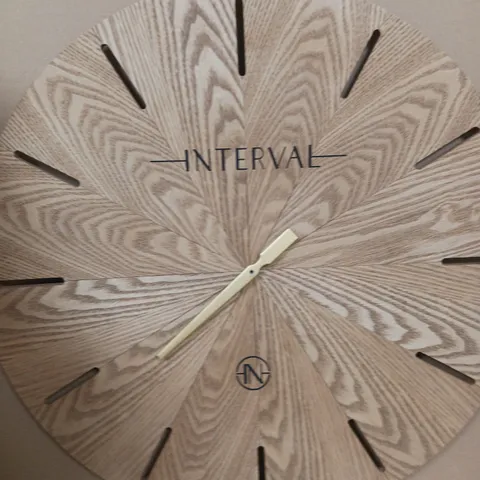 INTERVAL WOODEN WALL CLOCK - COLLECTION ONLY 