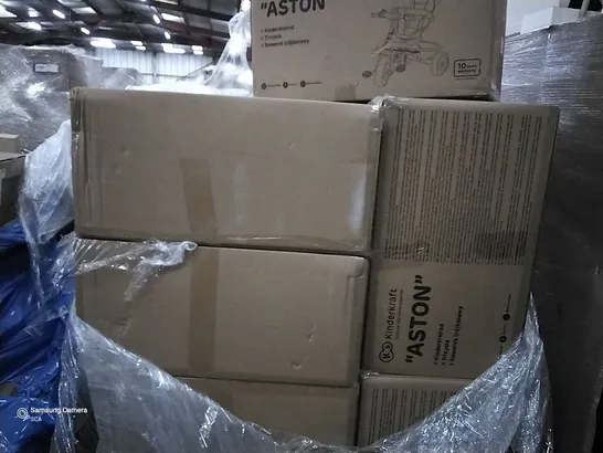 PALLET OF APPROXIMATELY 12 BOXED ASTON TRICYCLES 