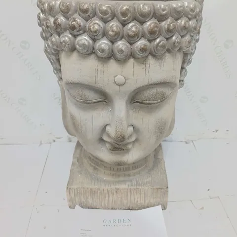 BOXED GARDEN REFLECTIONS GIANT BUDDHA HEAD PLANTER