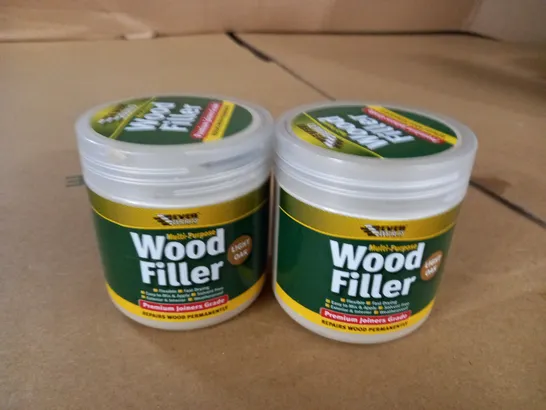 LOT OF 2 LIGHT OAK 250ML WOOD FILLERS 