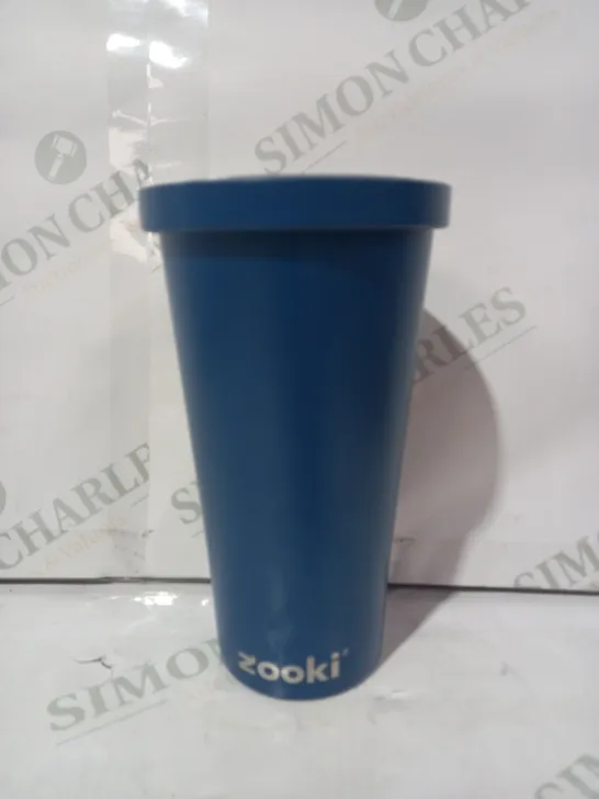 ZOOKI STAINLESS STEEL DRINKS CUP IN BLUE