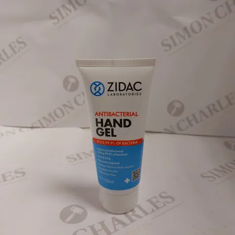 BOX OF APPROXIMATELY 180 (12 PER BOX) ZIDAC LABORATORIES ANTIBACTERIAL HAND GEL - 100ML	