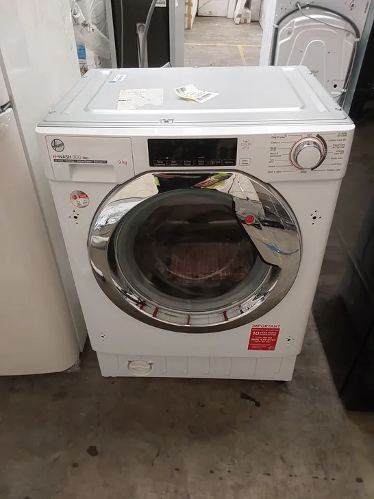HOOVER H-WASH 300 PRO 9KG INTEGRATED WASHING MACHINE IN WHITE, MODEL: HBWOS 69TMCE-80 