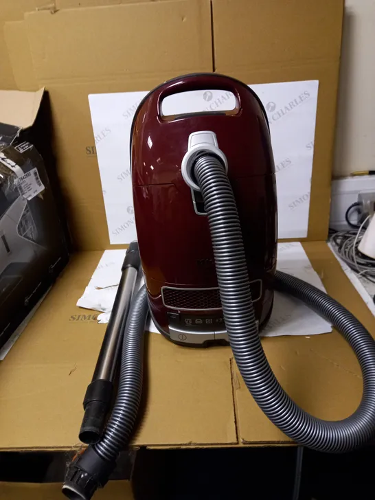 MIELE COMPLETE C3 PURE RED POWERLINE, BAGGED CYLINDER VACUUM CLEANER, CORDED