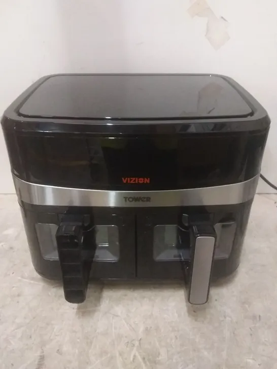 TOWER T17100 VORTX VIZION 9L DUAL BASKET AIR FRYER