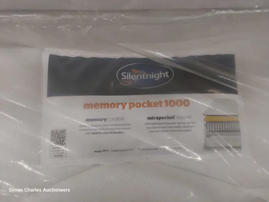 QUALITY BAGGED SILENTNIGHT 5' KINGSIZE MEMORY POCKET 1000 MATTRESS 