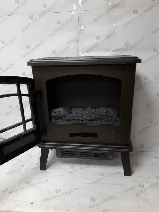 WARMLITE WINGHAM 2000W GREY ELECTRIC STOVE HEATER