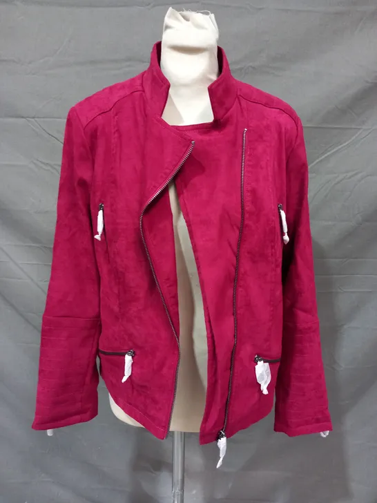 DANNII MINOGUE JACKET IN BURGUNDY SIZE 16