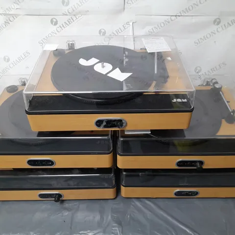 LOT OF 5 UNBOXED JAM PORTABLE TURNTABLES