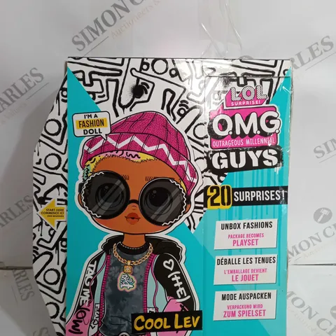 LOL SURPRISE OMG GUYS FASHION DOLL COOL LEV WITH 20 SURPRISES