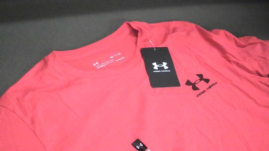 UNDER ARMOUR LOOSE RED TEE - SM