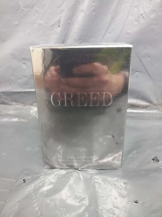 BOXED AND SEALED GREED EAU DE PARFUM 100ML