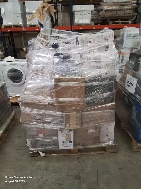 PALLET OF APPROXIMATELY 26 UNPROCESSED RAW RETURN HOUSEHOLD AND ELECTRICAL GOODS TO INCLUDE;