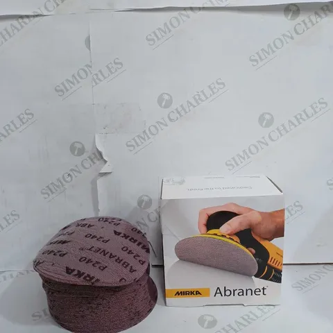 MIRKA ABRANET ACE SANDING DISCS 150MM 6" BOX 50 DISCS P240