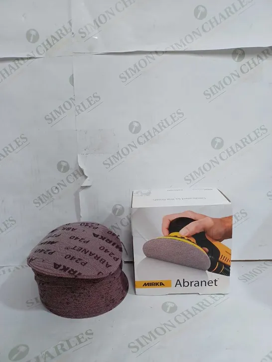 MIRKA ABRANET ACE SANDING DISCS 150MM 6" BOX 50 DISCS P240