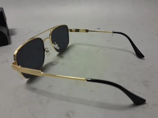 PRADA GOLD FRAMED GLASSES IN CASE