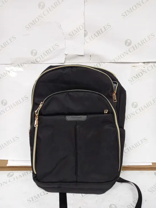 IGOLUMON BACKPACK IN BLACK & GOLD SIP