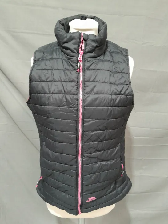 TRESPASS GILET IN BLACK/PINK - MEDIUM