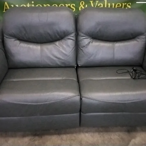 QUALITY BRITISH DESIGNED & MANUFACTURED G PLAN JACKSON 3 SEATER POWER RECLINER SOFA CAMBRIDGE PETROL BLUE LEATHER