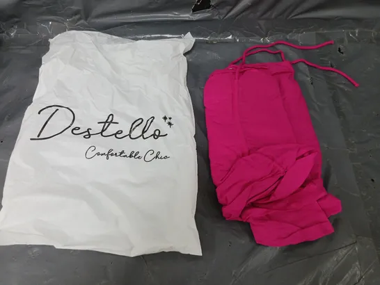 LOT OF 8 BRAND NEW DESTELLO XL SHIRT DRESS PINK 