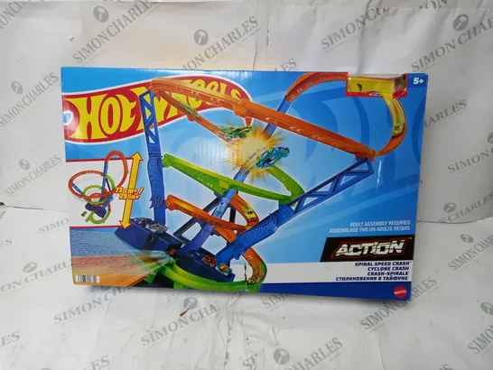 BOXED HOTWHEELS ACTION SPIRAL SPEED CRASH