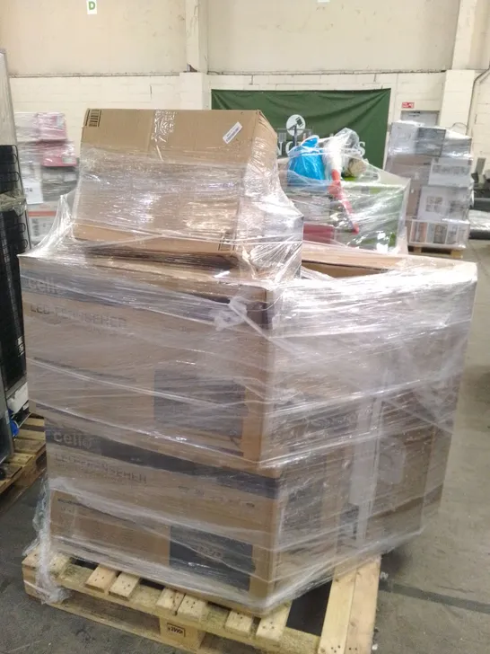 PALLET OF APPROXIMATELY 12 UNPROCESSED RAW RETURN TELEVISIONS TO INCLUDE;