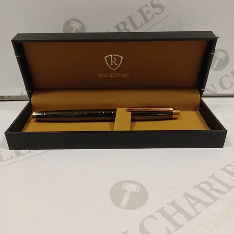 RUCKSTUHL STAINLESS STEEL LUXURY PEN IN GIFT BOX – HAND ASSEMBLED 