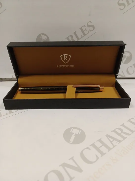 RUCKSTUHL STAINLESS STEEL LUXURY PEN IN GIFT BOX – HAND ASSEMBLED 