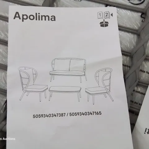 BOXED APOLIMA COFFEE SET WITH CUSHIONS 