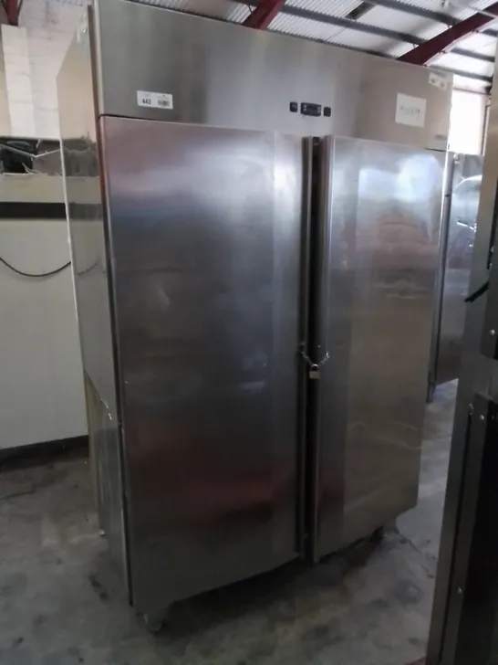 COMMERCIAL STAINLESS DOUBLE DOOR FRIDGE