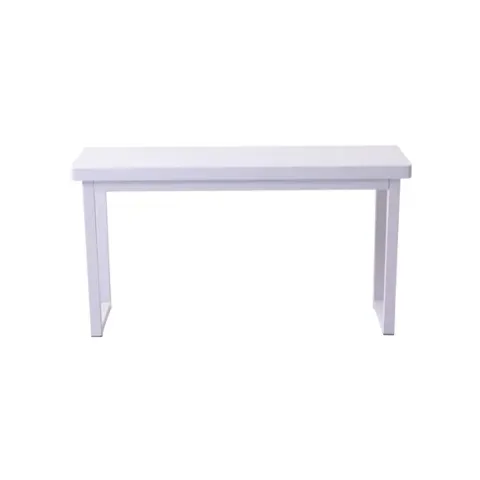 BOXED WHITE DINING BENCH
