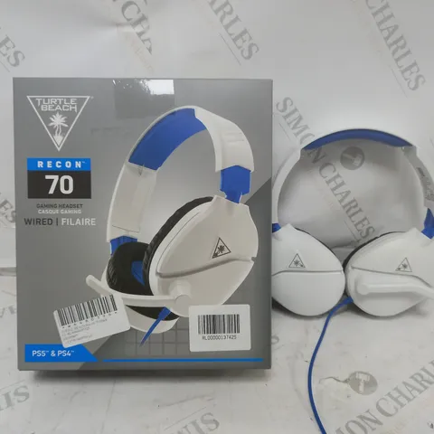 BOX OF APPROX 2 TURTLE BEACH RECON 70 GAMING HEADSETS - WHITE 