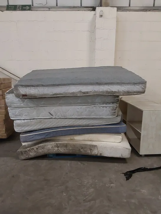 APPROX 8 X ASSORTED MATTRESSES. BRANDS, SIZES AND CONDITIONS VARY