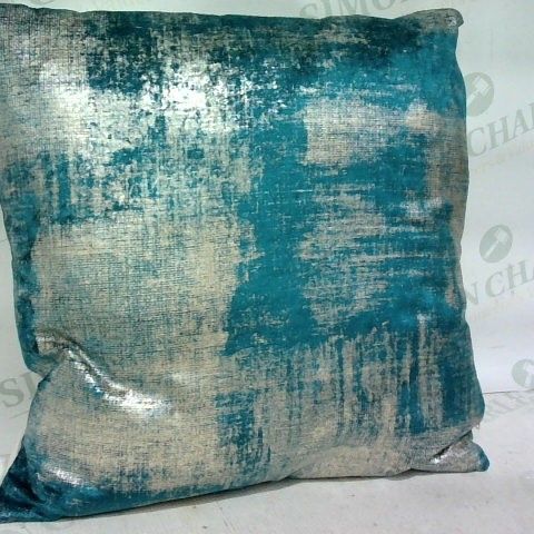 ELLIE CUSHION WITH FILLING 43x43xm GOLD/TEAL