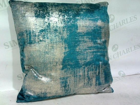 ELLIE CUSHION WITH FILLING 43x43xm GOLD/TEAL