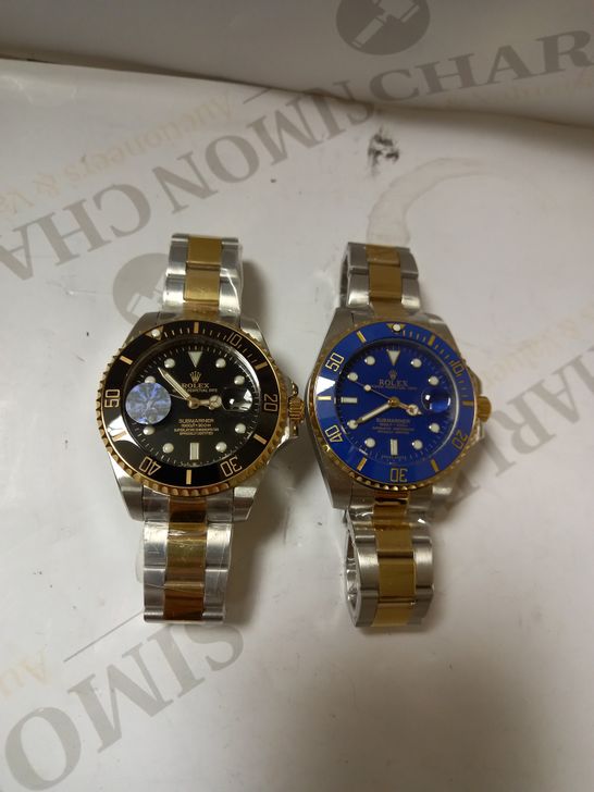 LOT OF 2 DESIGNER STYLE NOVELTY WATCHES