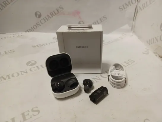 Samsung galaxy buds2 with accessories and instructions - black with white case