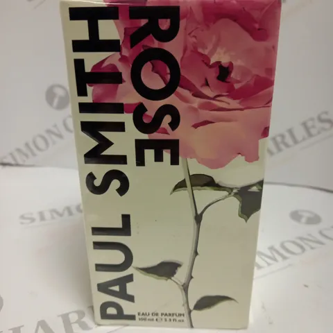 BOXED AND SEALED PAUL SMITH ROSE EAU DE PARFUM 100ML