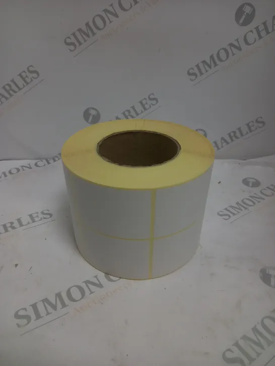 BOX OF APPROXIMATELY 12 3" CORE LABEL ROLLS - 50X70MM