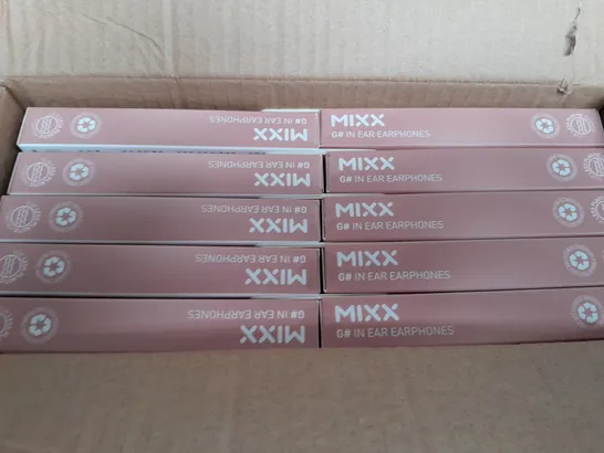 BRAND NEW BOXED AND SEALED 10X MIXX G# IN EAR EARPHONES 